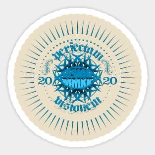 VISION2020-BLUE Sticker